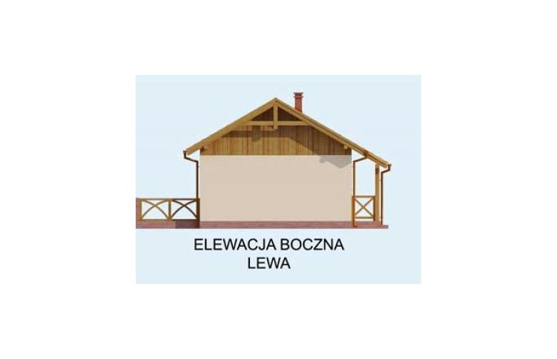 Projekt domu letniskowego RIOBAMBA dom letniskowy - elewacja 2