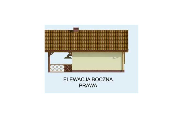 Projekt domu letniskowego PALPALA dom letniskowy - elewacja 4