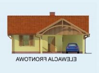 Elewacja projektu MALABO dom letniskowy - 1 - wersja lustrzana