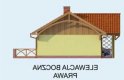 Projekt domu letniskowego MALABO dom letniskowy - elewacja 4