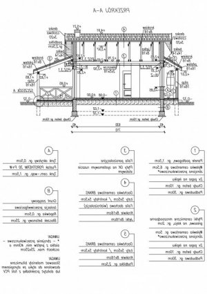 Przekrój projektu MARMARIS dom letniskowy w wersji lustrzanej