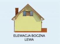 Elewacja projektu ORLEAN dom letniskowy z poddaszem - 2