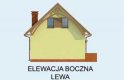 Projekt domu letniskowego ORLEAN dom letniskowy z poddaszem - elewacja 2