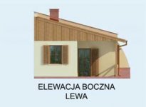 Elewacja projektu LUBLANA dom letniskowy - 2