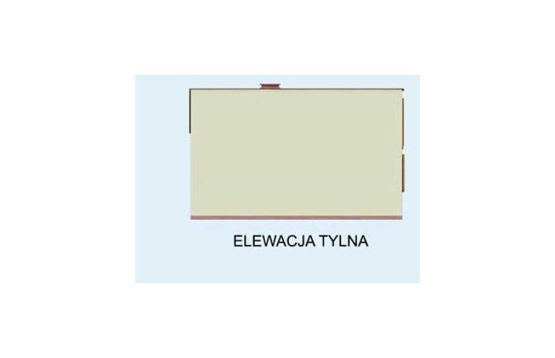 Projekt domu letniskowego LUBLANA dom letniskowy - elewacja 3