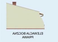 Elewacja projektu LUBLANA dom letniskowy - 4 - wersja lustrzana