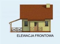 Elewacja projektu LIMA dom letniskowy z poddaszem - 1