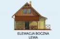 Projekt domu letniskowego LIMA dom letniskowy z poddaszem - elewacja 2