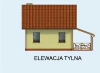 Elewacja projektu LIMA dom letniskowy z poddaszem - 3