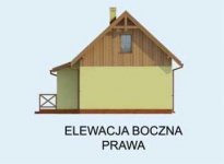 Elewacja projektu LIMA dom letniskowy z poddaszem - 4