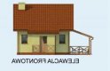 Projekt domu letniskowego LIMA dom letniskowy z poddaszem - elewacja 1