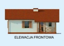 Elewacja projektu LA PALMA dom letniskowy - 1