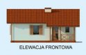 Projekt domu letniskowego LA PALMA  - elewacja 1