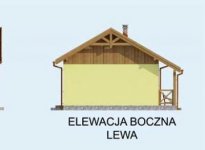 Elewacja projektu FLORENCJA dom letniskowy - 2