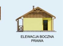 Elewacja projektu FLORENCJA dom letniskowy - 4