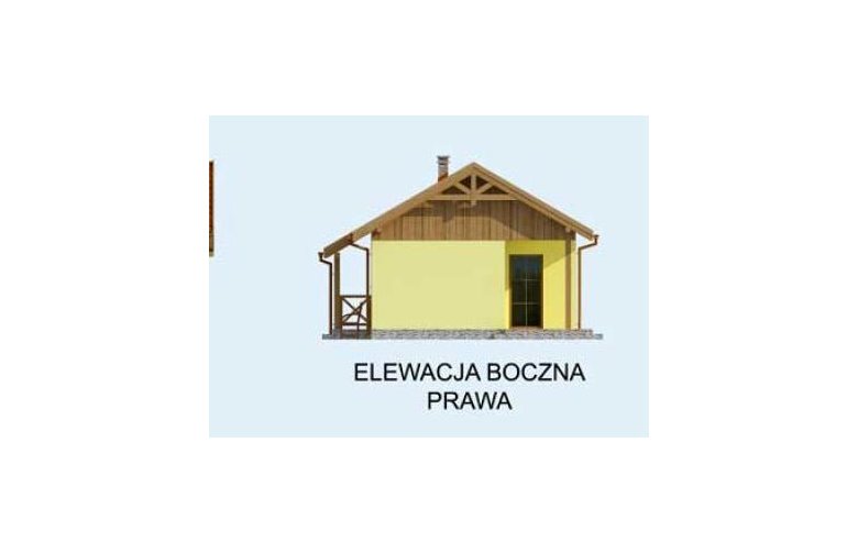 Projekt domu letniskowego FLORENCJA dom letniskowy - elewacja 4