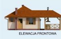Projekt domu letniskowego ESTELLA  - elewacja 1
