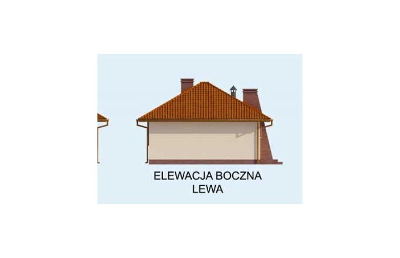 Projekt domu letniskowego ESTELLA dom letniskowy - elewacja 2