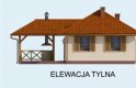 Projekt domu letniskowego ESTELLA  - elewacja 3