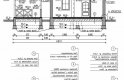 Projekt domu letniskowego ESTELLA dom letniskowy - przekrój 1