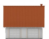 Elewacja projektu G110 - Budynek garażowo - gospodarczy - 1