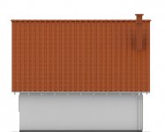 Elewacja projektu G110 - Budynek garażowo - gospodarczy - 4 - wersja lustrzana