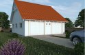 Projekt domu energooszczędnego G110 - Budynek garażowo - gospodarczy - wizualizacja 0