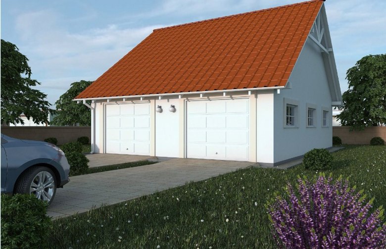 Projekt domu energooszczędnego G110 - Budynek garażowo - gospodarczy