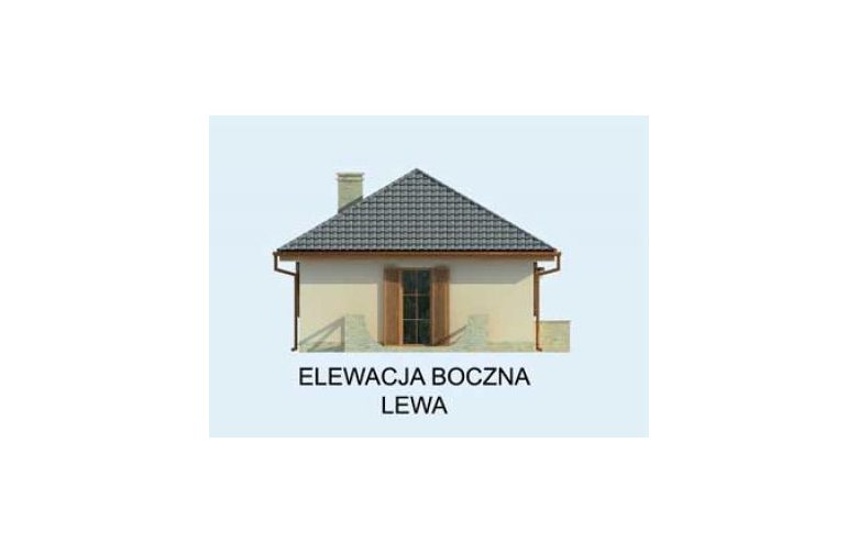 Projekt domu letniskowego BAYAMO dom letniskowy - elewacja 2