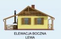 Projekt domu letniskowego BAZYLEA  - elewacja 2