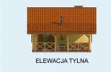 Projekt domu letniskowego BAZYLEA  - elewacja 3
