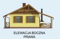Projekt domu letniskowego BAZYLEA  - elewacja 4