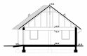Projekt domu energooszczędnego G108 - Budynek garażowo - gospodarczy - przekrój 1