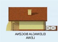 Elewacja projektu BAMAKO dom letniskowy - 2 - wersja lustrzana