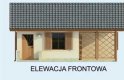 Projekt domu letniskowego HAWANA  - elewacja 1