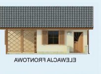 Elewacja projektu HAWANA dom letniskowy - 1 - wersja lustrzana