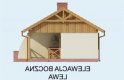 Projekt domu letniskowego AROSA  - elewacja 2
