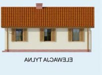 Elewacja projektu AROSA dom letniskowy - 3 - wersja lustrzana