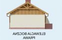 Projekt domu letniskowego AROSA  - elewacja 4