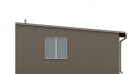 Elewacja projektu G126 - Budynek garażowy - 3 - wersja lustrzana