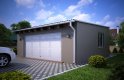 Projekt domu energooszczędnego G126 - Budynek garażowy - wizualizacja 0