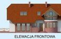 Projekt domu dwurodzinnego MERLO dom dwurodzinny - elewacja 1