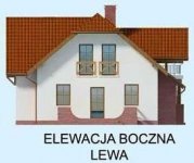 Elewacja projektu MERLO dom dwurodzinny - 2