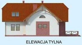 Elewacja projektu MERLO dom dwurodzinny - 3