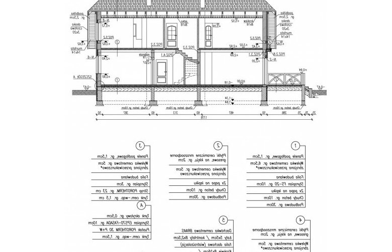 Projekt domu dwurodzinnego MERLO dom dwurodzinny - przekrój 2