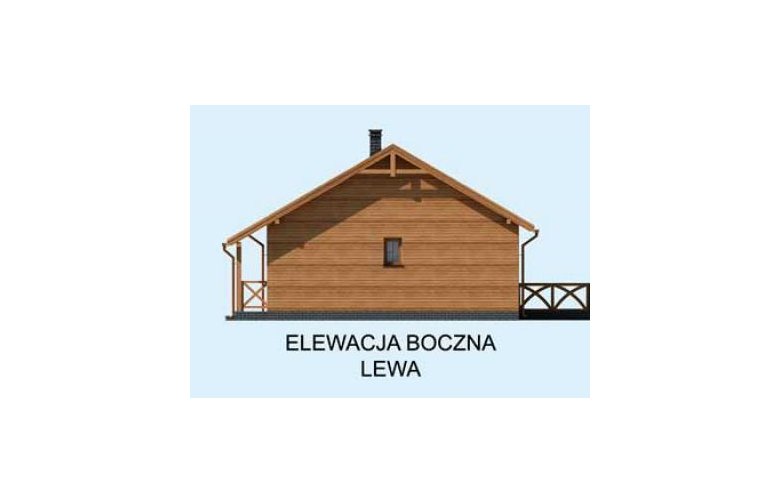 Projekt domu letniskowego LA PALMA 2 dom letniskowy - elewacja 1