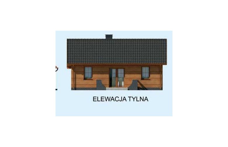 Projekt domu letniskowego LA PALMA 2 dom letniskowy - elewacja 4