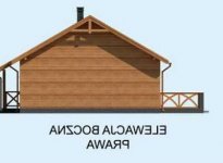 Elewacja projektu LA PALMA 2 dom letniskowy - 3 - wersja lustrzana