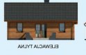 Projekt domu letniskowego LA PALMA 2 dom letniskowy - elewacja 4