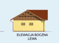 Elewacja projektu G71 garaż dwustanowiskowy z pomieszczeniem rekreacyjnym - 2